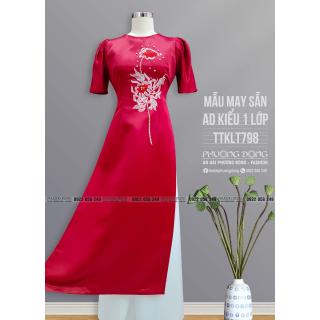 Áo Dài Phom Trẻ Vải Tafta TTKLT798